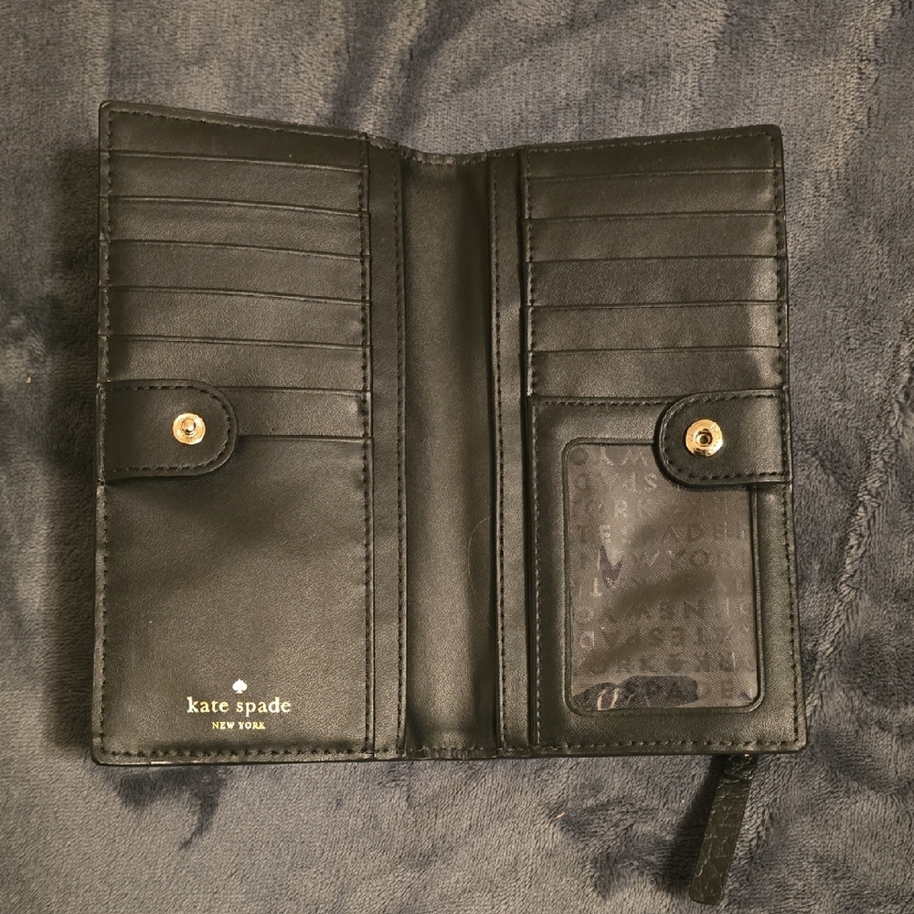 Kate Spade Black Textured Clutch